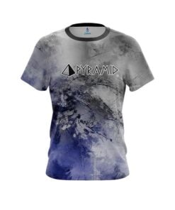 Pyramid Blue And Grey Canvas CoolWick Bowling Jersey