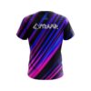 Pyramid Blue And Pink Digital Stripe CoolWick Bowling Jersey - Image 2