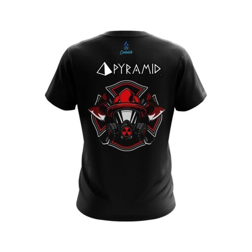 Pyramid Firefighter Gas Mask CoolWick Bowling Jersey - Image 2