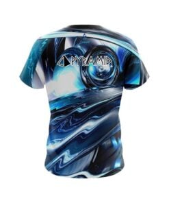 Alternative view of Pyramid Futuristic Plasma Waves CoolWick Bowling Jersey