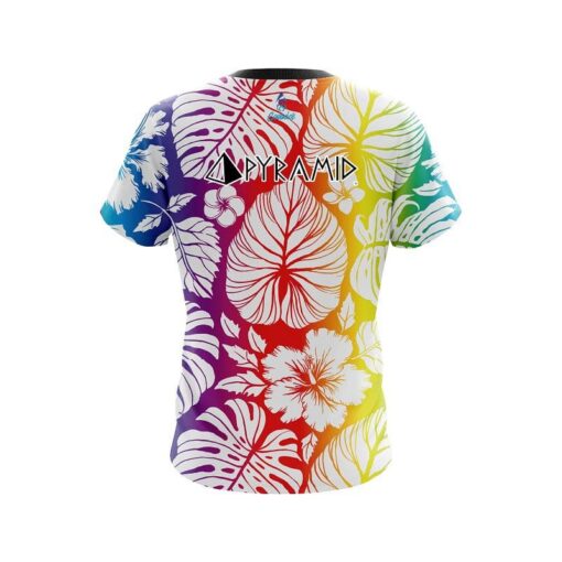 Pyramid Hawaiian Tropical Leafs CoolWick Bowling Jersey - Image 2