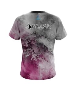 Alternative view of Pyramid Pink And Grey Canvas CoolWick Bowling Jersey