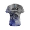 Radical Blue And Grey Canvas CoolWick Bowling Jersey - Image 2
