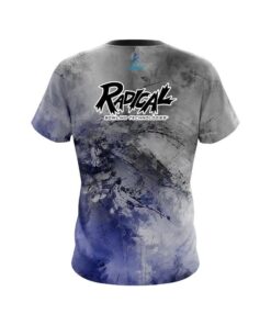 Alternative view of Radical Blue And Grey Canvas CoolWick Bowling Jersey