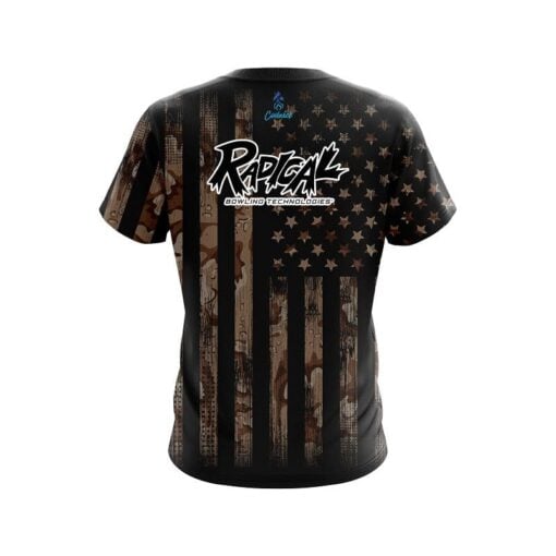 Radical Desert Camo Flag CoolWick Bowling Jersey - Image 2
