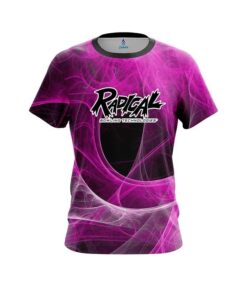 Radical Energy Swirls Pink CoolWick Bowling Jersey