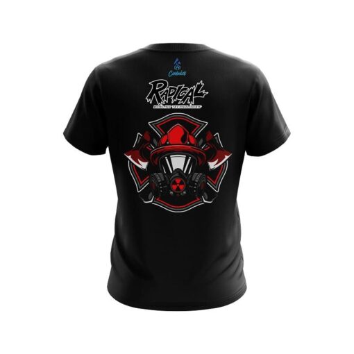Radical Firefighter Gas Mask CoolWick Bowling Jersey - Image 2