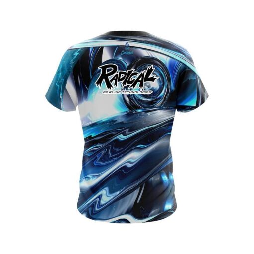Radical Futuristic Plasma Waves CoolWick Bowling Jersey - Image 2