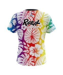 Alternative view of Radical Hawaiian Tropical Leafs CoolWick Bowling Jersey