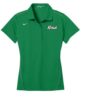 Radical Lucky Green Nike Ladies Coolwick Dri-Fit Sport Swoosh Pique Polo
