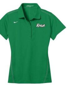 Radical Lucky Green Nike Ladies Coolwick Dri-Fit Sport Swoosh Pique Polo