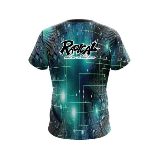 Radical Motherboard Aqua CoolWick Bowling Jersey - Image 2