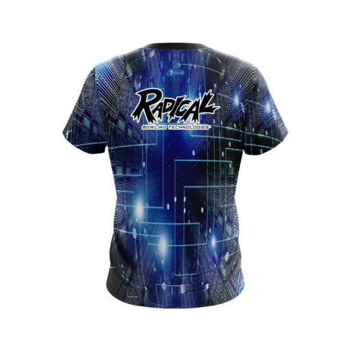 Radical Motherboard Blue CoolWick Bowling Jersey - Image 2