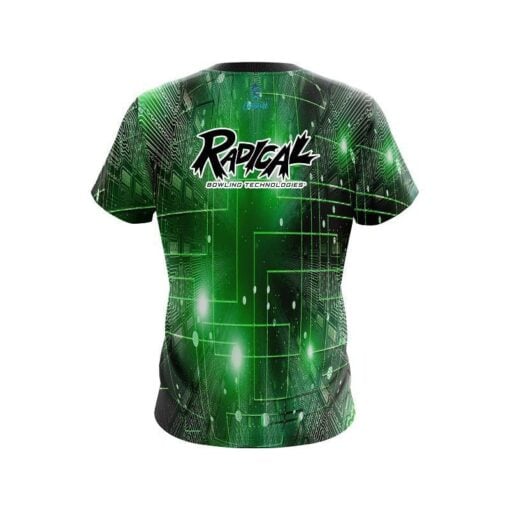 Radical Motherboard Lime CoolWick Bowling Jersey - Image 2