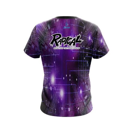 Radical Motherboard Purple CoolWick Bowling Jersey - Image 2