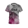 Radical Pink And Grey Canvas CoolWick Bowling Jersey