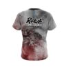 Radical Red And Grey Canvas CoolWick Bowling Jersey - Image 2