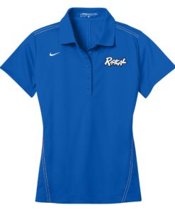 Radical Sapphire Blue Nike Ladies Coolwick Dri-Fit Sport Swoosh Pique Polo
