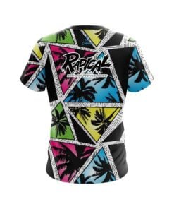 Alternative view of Radical Summer Palms CoolWick Bowling Jersey