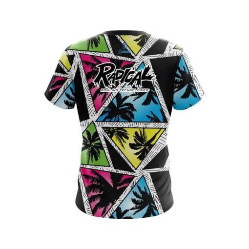 Radical Summer Palms CoolWick Bowling Jersey - Image 2