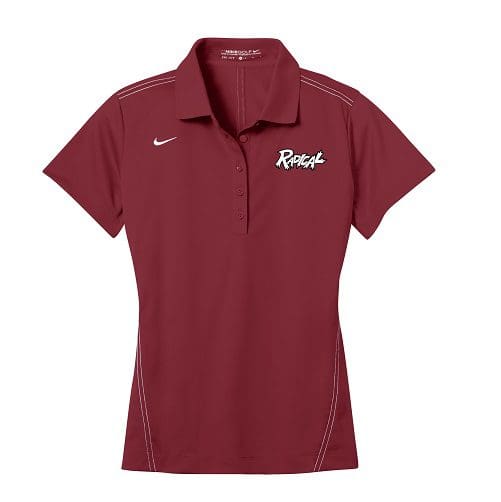 Radical Team Red Nike Ladies Coolwick Dri-Fit Sport Swoosh Pique Polo