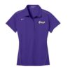 Radical Purple Nike Ladies Coolwick Dri-Fit Sport Swoosh Pique Polo