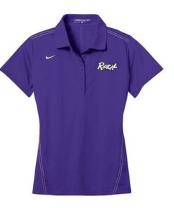 Radical Purple Nike Ladies Coolwick Dri-Fit Sport Swoosh Pique Polo