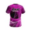 Radical Energy Swirls Pink CoolWick Bowling Jersey - Image 2