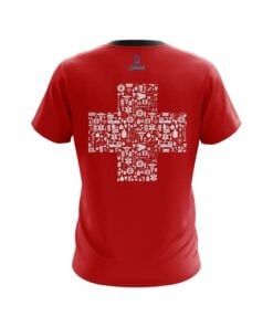 Alternative view of Plain Rescue Red Cross CoolWick Bowling Jersey