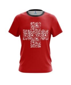 Plain Rescue Red Cross CoolWick Bowling Jersey