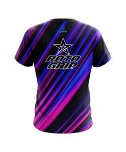 Alternative view of Roto Grip Blue And Pink Digital Stripe CoolWick Bowling Jersey