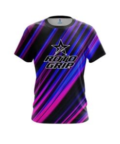 Roto Grip Blue And Pink Digital Stripe CoolWick Bowling Jersey