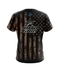 Alternative view of Roto Grip Desert Camo Flag CoolWick Bowling Jersey