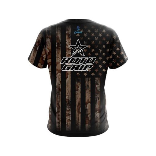 Roto Grip Desert Camo Flag CoolWick Bowling Jersey - Image 2