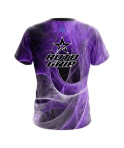Alternative view of Roto Grip Energy Swirls Purple CoolWick Bowling Jersey