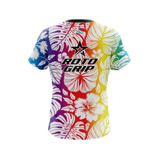 Roto Grip Hawaiian Tropical Leafs CoolWick Bowling Jersey - Image 2
