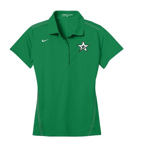 Roto Lucky Green Nike Ladies Coolwick Dri-Fit Sport Swoosh Pique Polo