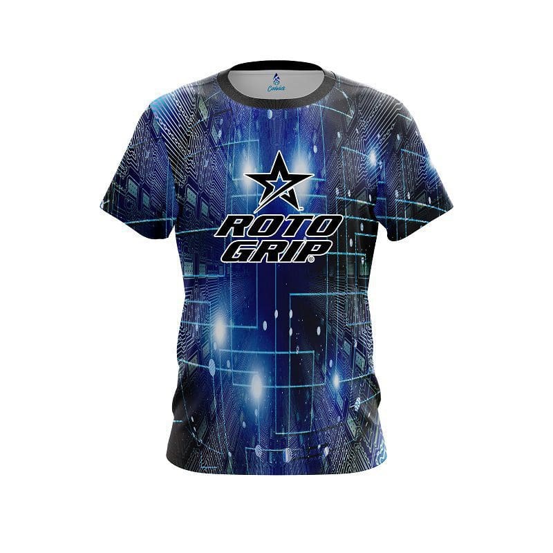 Roto Grip Motherboard Blue CoolWick Bowling Jersey