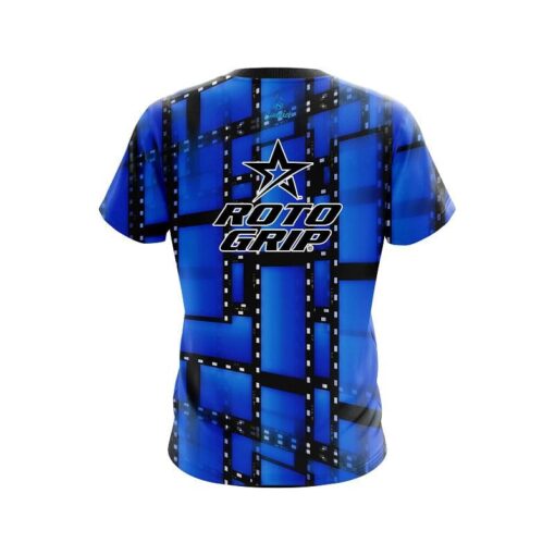 Roto Grip Movie Reel Blue CoolWick Bowling Jersey - Image 2