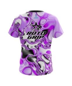Alternative view of Roto Grip Purple And White Liquid Canvas CoolWick Bowling Jersey