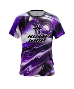 Roto Grip Purple Futuristic Plasma Waves CoolWick Bowling Jersey