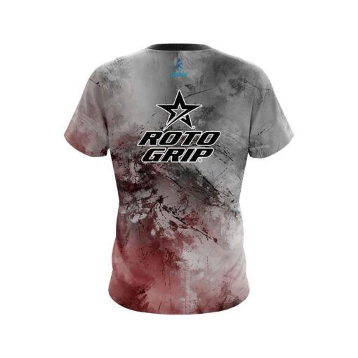 Roto Grip Red And Grey Canvas CoolWick Bowling Jersey - Image 2