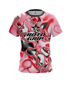 Roto Grip Red And White Liquid Canvas CoolWick Bowling Jersey