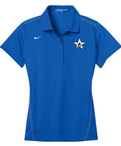 Roto Sapphire Blue Nike Ladies Coolwick Dri-Fit Sport Swoosh Pique Polo