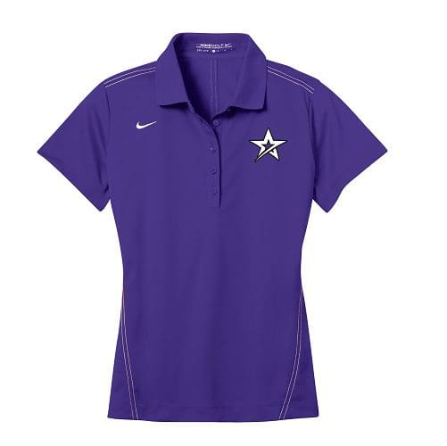 Roto Purple Nike Ladies Coolwick Dri-Fit Sport Swoosh Pique Polo