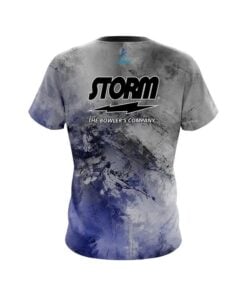 Alternative view of Storm Blue And Grey Canvas CoolWick Bowling Jersey