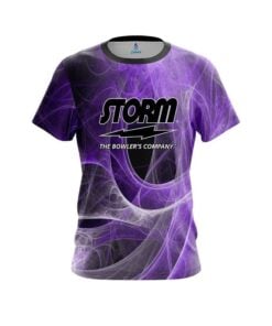 Storm Energy Swirls Purple CoolWick Bowling Jersey
