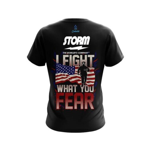 Storm Brave Fire Fighter CoolWick Bowling Jersey - Image 2