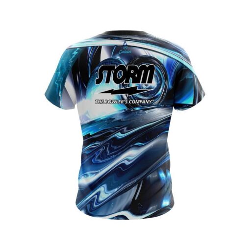 Storm Futuristic Plasma Waves CoolWick Bowling Jersey - Image 2