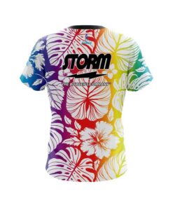 Alternative view of Storm Hawaiian Tropical Leafs CoolWick Bowling Jersey